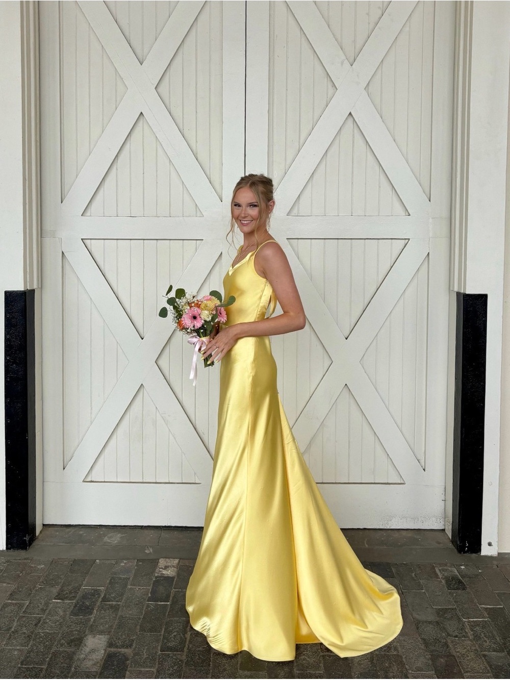Elegant Satin Andie Anderson Gown